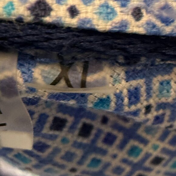 Bugatchi Classic Fit Long Sleeve Shirt Blue & White Geometric Sz XL - Picture 3 of 8